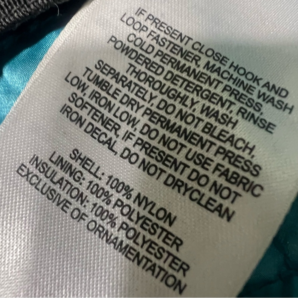 Mountain Hardwear Miss Snow it All Blue hooded winter Ski Jacket DryQ gaiter med - Picture 13 of 16